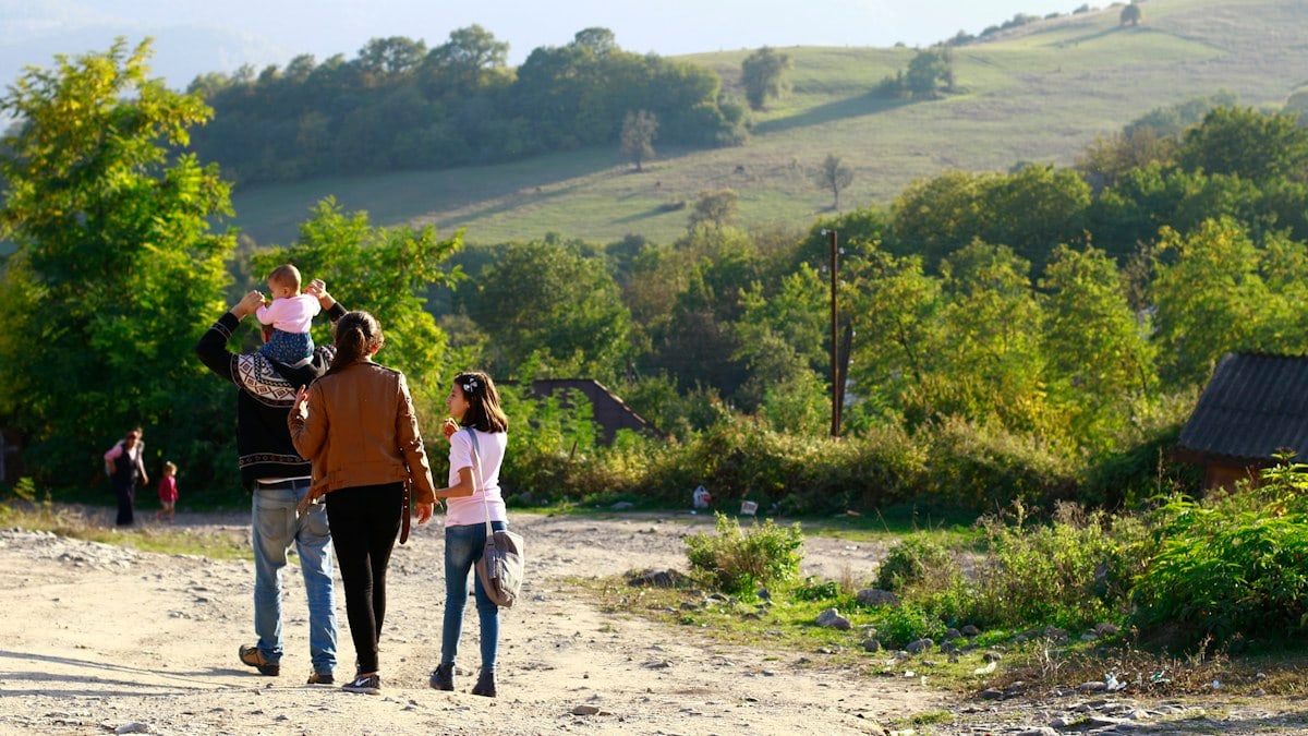 People in Khantsk village, Artsakh, Armenia